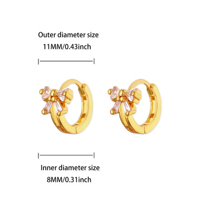 Luxus Zirkon Creolen für Frauen