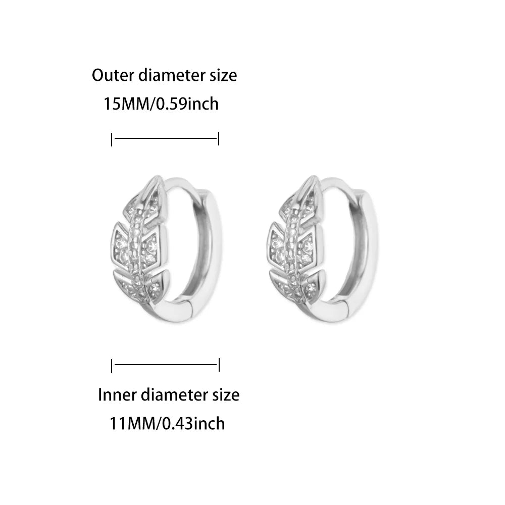 Luxus Zirkon Creolen für Frauen