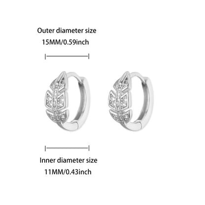 Luxus Zirkon Creolen für Frauen