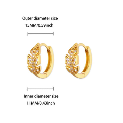 Luxus Zirkon Creolen für Frauen