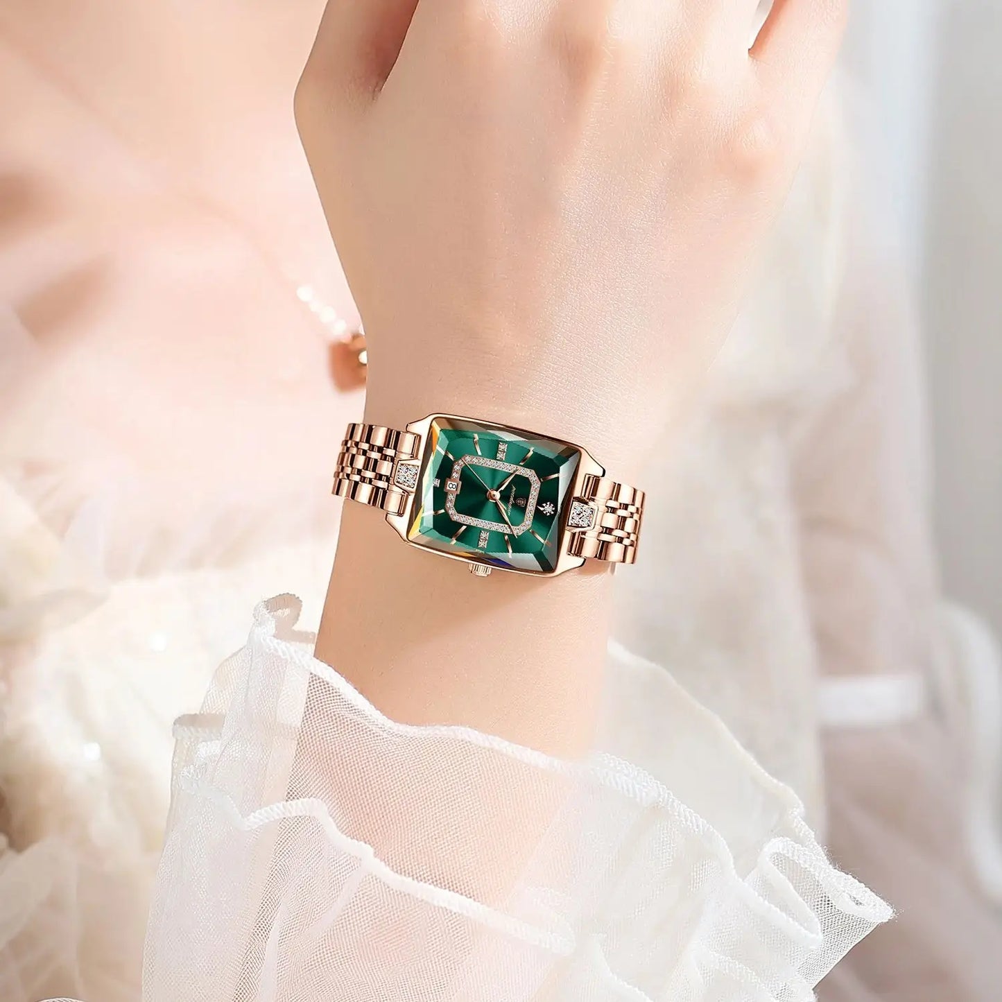 POEDAGAR Luxus Marke Damen Armbanduhr