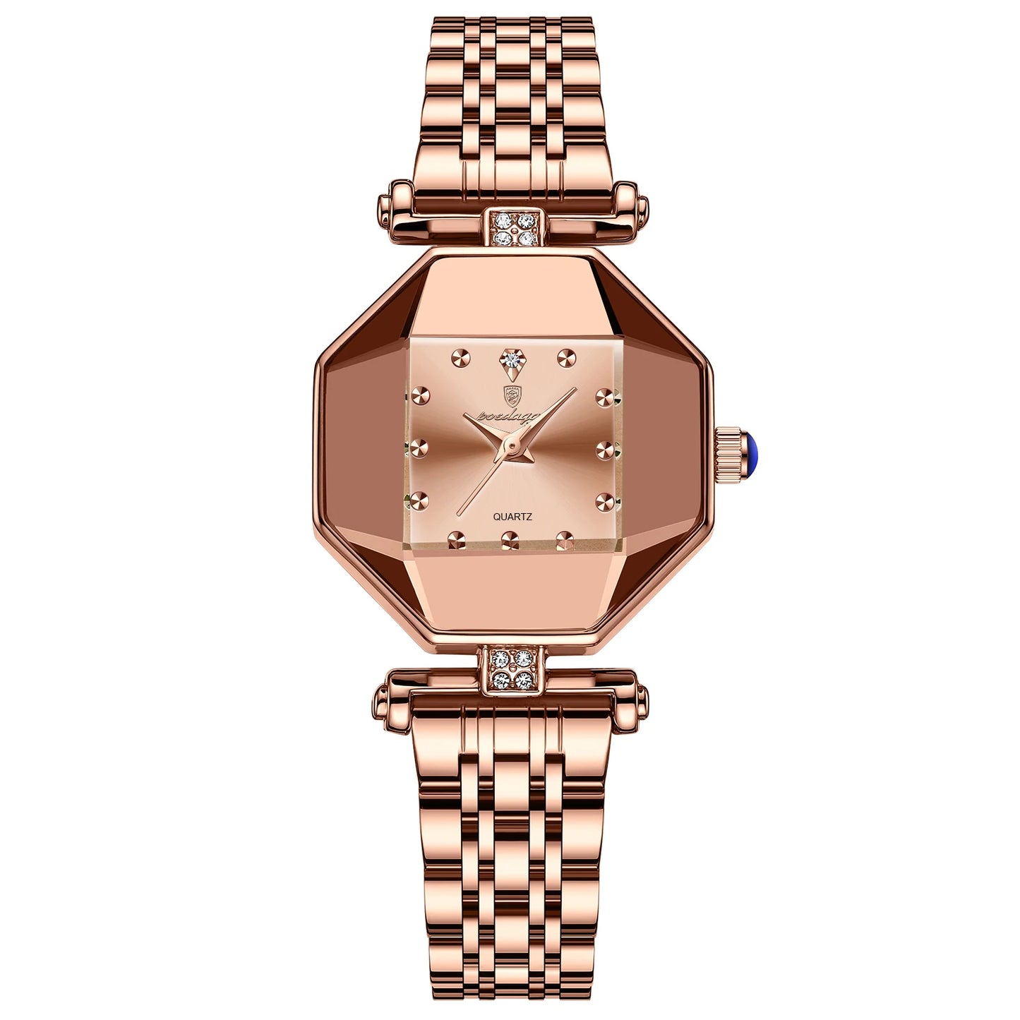 Poedagar Luxusmarke Frauen Uhr Edelstahl Fleck wasserdichte Quarzuhren für Frau Mode einfache Roségold Damen uhr Geschenk