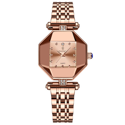 Poedagar Luxusmarke Frauen Uhr Edelstahl Fleck wasserdichte Quarzuhren für Frau Mode einfache Roségold Damen uhr Geschenk