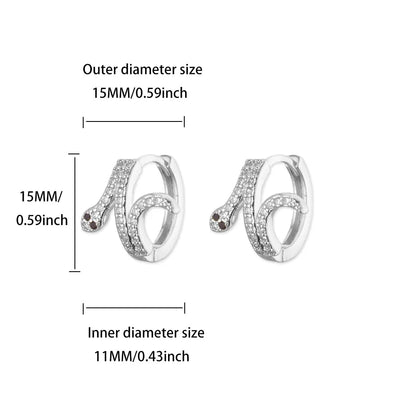 Luxus Zirkon Creolen für Frauen