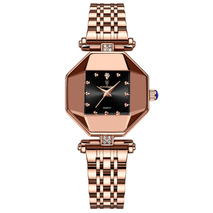 Poedagar Luxusmarke Frauen Uhr Edelstahl Fleck wasserdichte Quarzuhren für Frau Mode einfache Roségold Damen uhr Geschenk