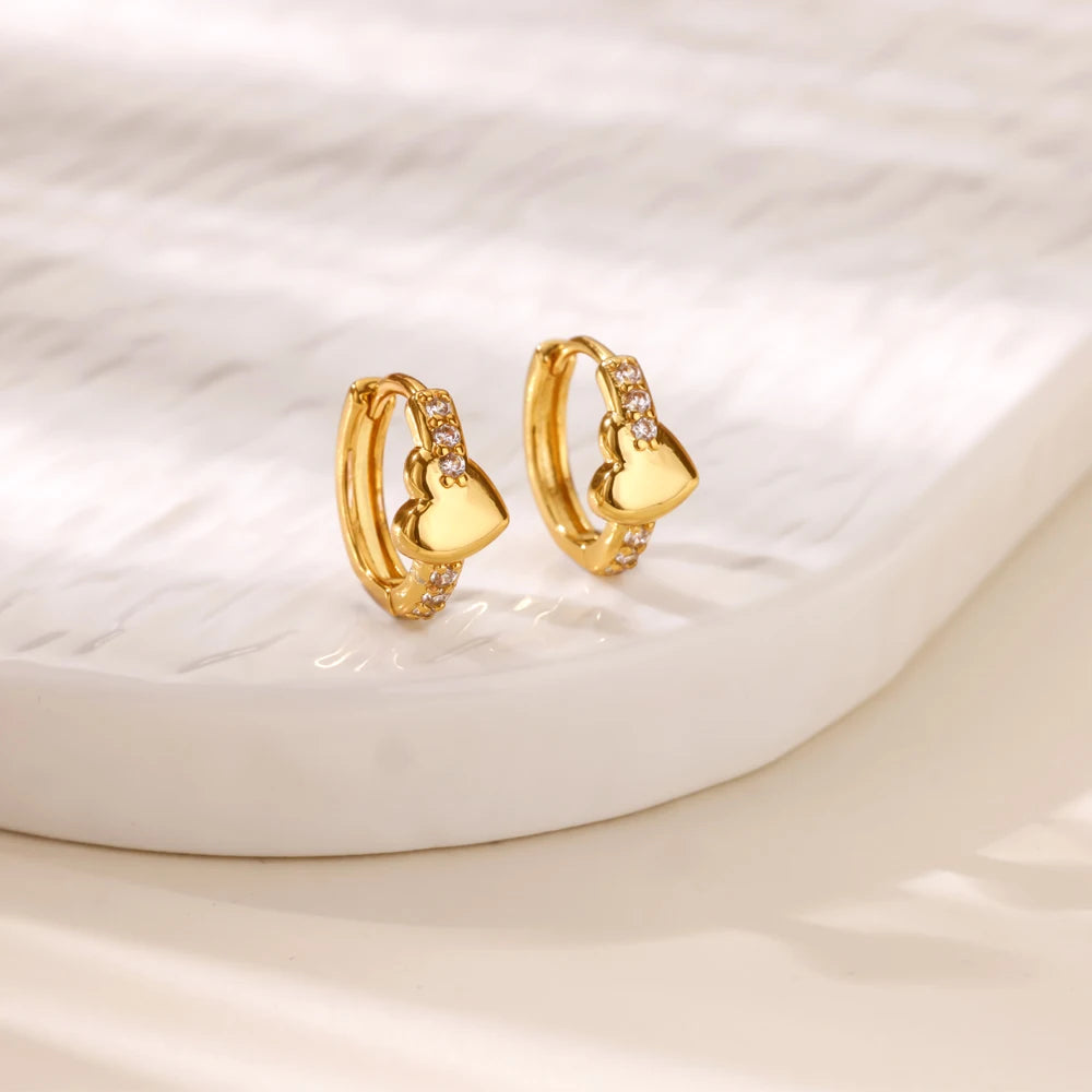 Luxus Zirkon Creolen für Frauen