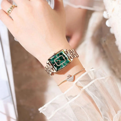 POEDAGAR Luxus Marke Damen Armbanduhr