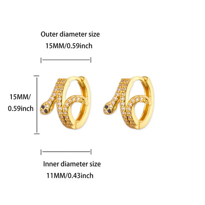 Luxus Zirkon Creolen für Frauen