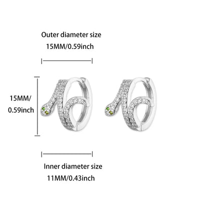 Luxus Zirkon Creolen für Frauen
