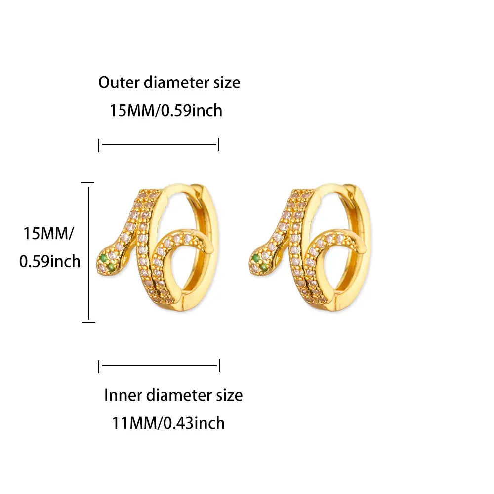 Luxus Zirkon Creolen für Frauen