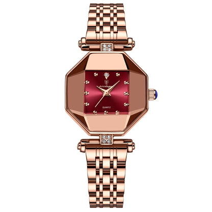 Poedagar Luxusmarke Frauen Uhr Edelstahl Fleck wasserdichte Quarzuhren für Frau Mode einfache Roségold Damen uhr Geschenk