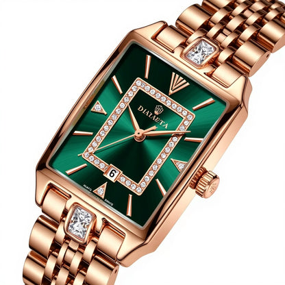 POEDAGAR Luxus Marke Damen Armbanduhr